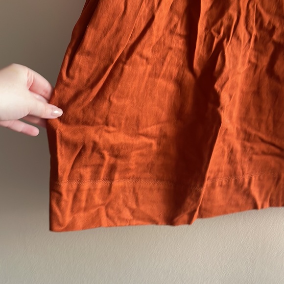 Burnt Orange Lace Up Dress New With Tags Size XS - Picture 5 of 9